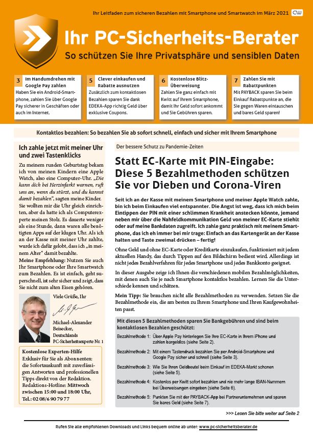 Titelbild Sonderausgabe  | März 2021