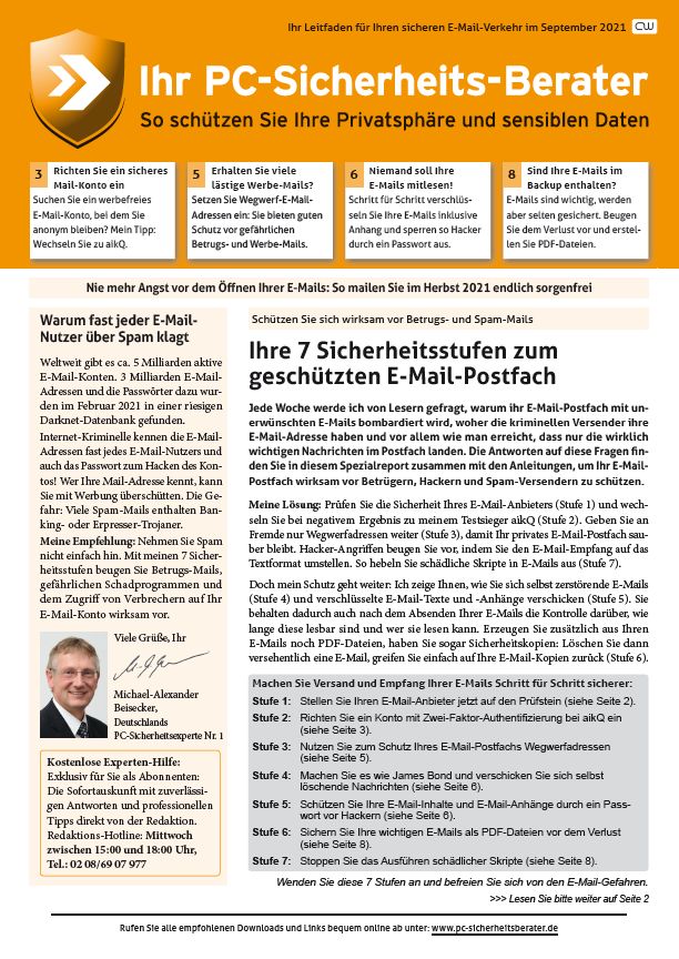 Titelbild Sonderausgabe  | September 2021