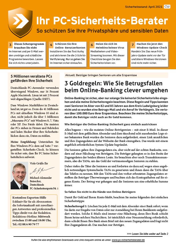 Titelbild Ausgabe  Nr. 04  | April 2021