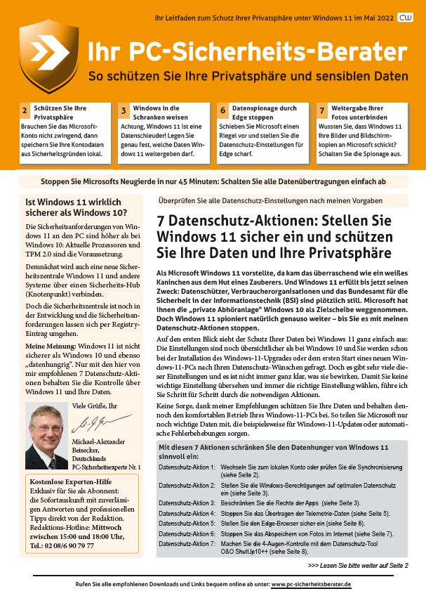 Titelbild Sonderausgabe  | Mai 2022