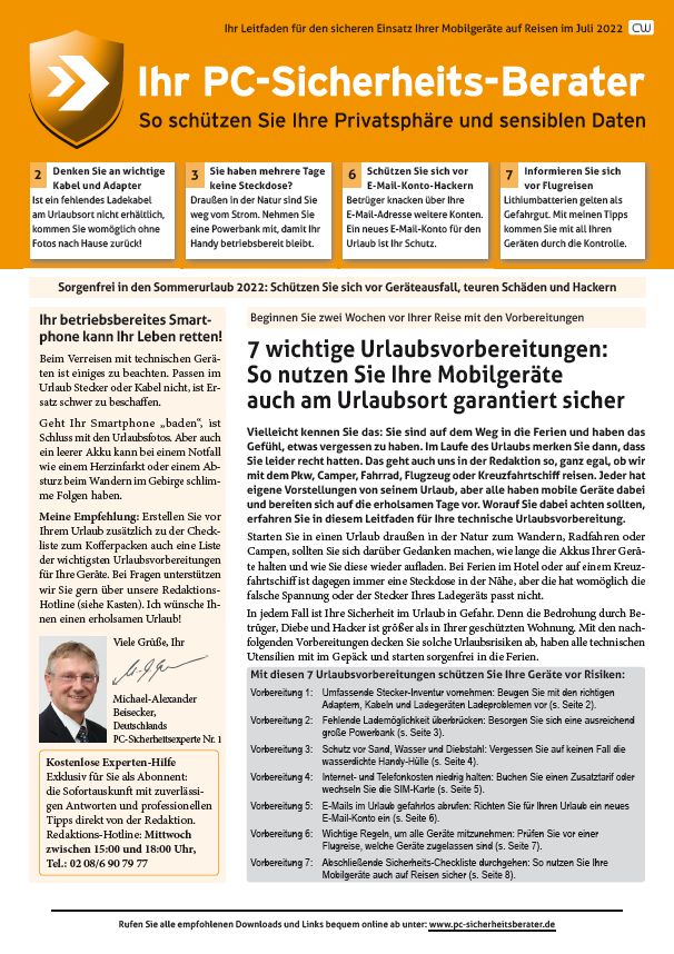 2022 – PC-Sicherheits-Berater 07 Sonderausgabe-cover