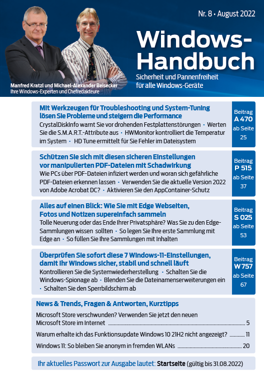 2022 – Windows-Handbuch Nr. 8-cover