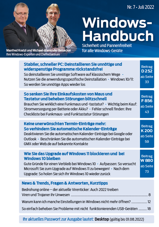 2022 – Windows-Handbuch Nr. 7-cover