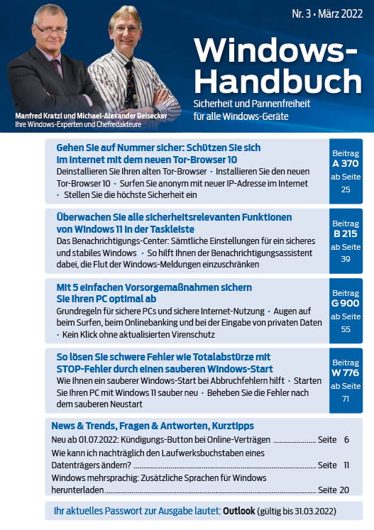 2022 – Windows-Handbuch Nr. 3-cover