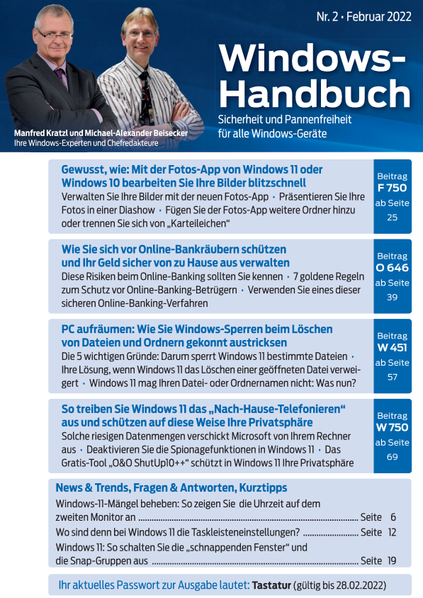 2022 – Windows-Handbuch Nr. 2-cover