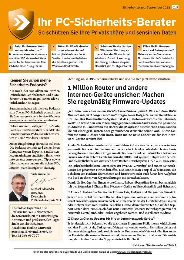 Titelbild Ausgabe  Nr. 09  | September 2022
