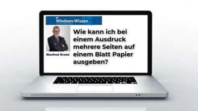 Wie kann ich bei einem Ausdruck mehrere Seiten auf einem Blatt ausgeben?