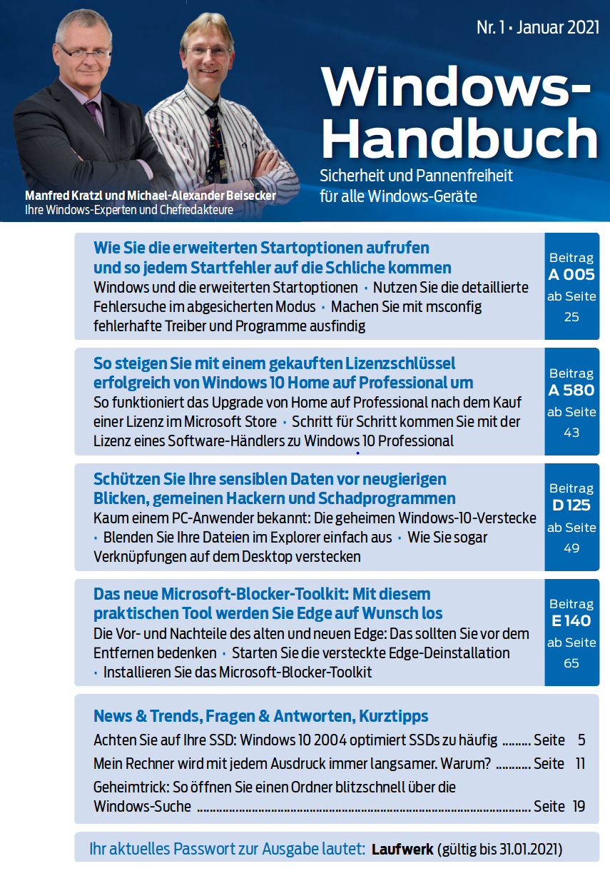 2021 – Windows-Handbuch Nr. 1-cover