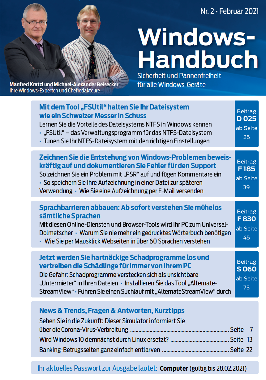 2021 – Windows-Handbuch Nr. 2-cover