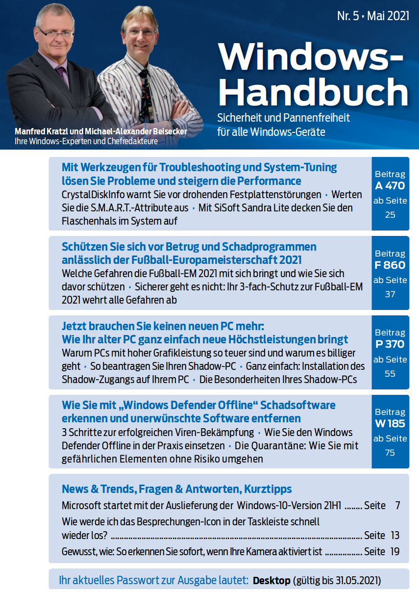 2021 – Windows-Handbuch Nr. 5-cover
