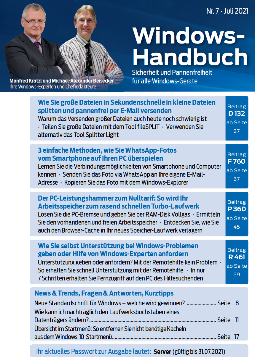 2021 – Windows-Handbuch Nr. 7-cover