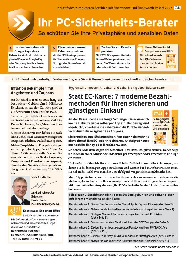 Titelbild Sonderausgabe  | Mai 2023
