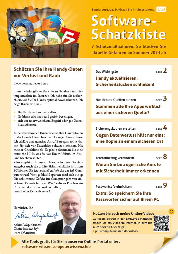 2023 – Software-Schatzkiste 07 Sonderausgabe-cover
