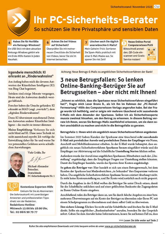 2023 – PC-Sicherheits-Berater 11-cover
