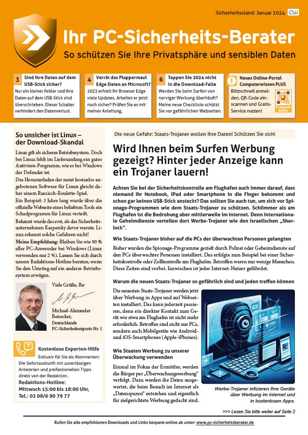 Titelbild Ausgabe  Nr. 01  | Januar 2024