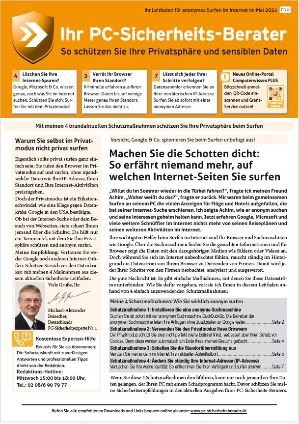 2024 – PC-Sicherheits-Berater 05 Sonderausgabe-cover