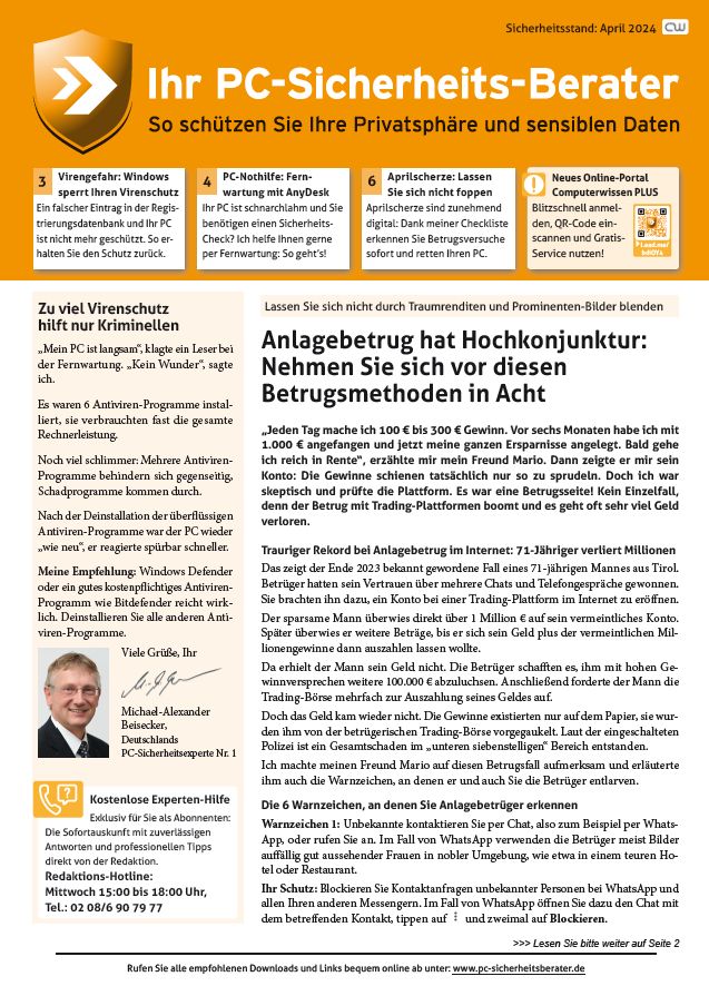Titelbild Ausgabe  Nr. 04  | April 2024