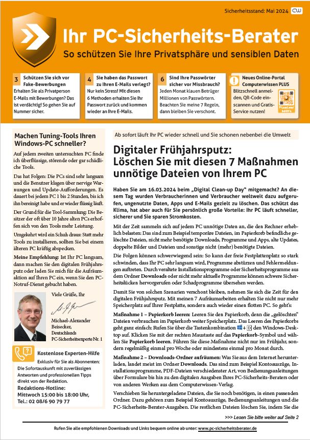 Titelbild Ausgabe  Nr. 05  | Mai 2024