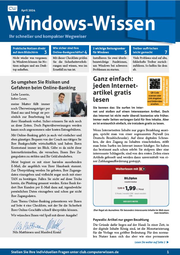 Titelbild Ausgabe  Nr. 04  | April 2024