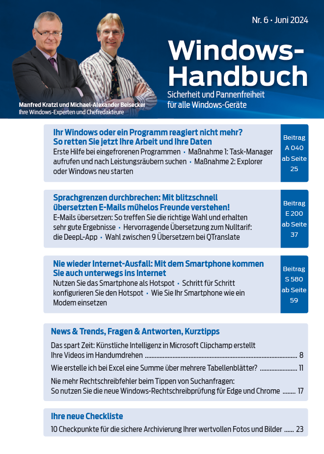 Titelbild Ausgabe  Nr. 06  | Juni 2024