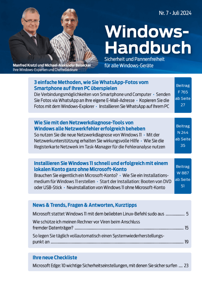 Titelbild Ausgabe  Nr. 07  | Juli 2024