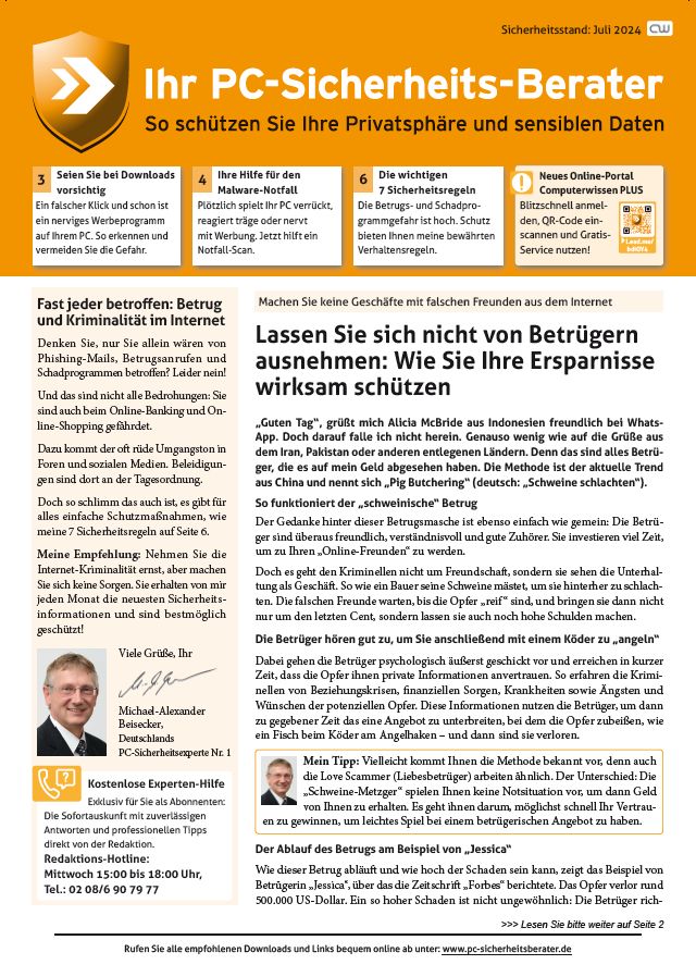 Titelbild Ausgabe  Nr. 07  | Juli 2024