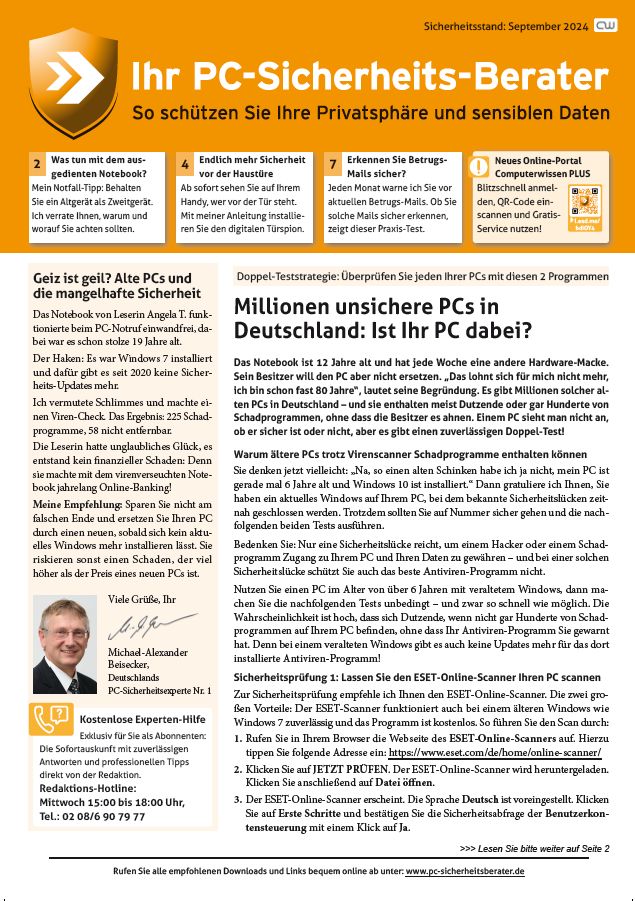 Titelbild Ausgabe  Nr. 09  | September 2024