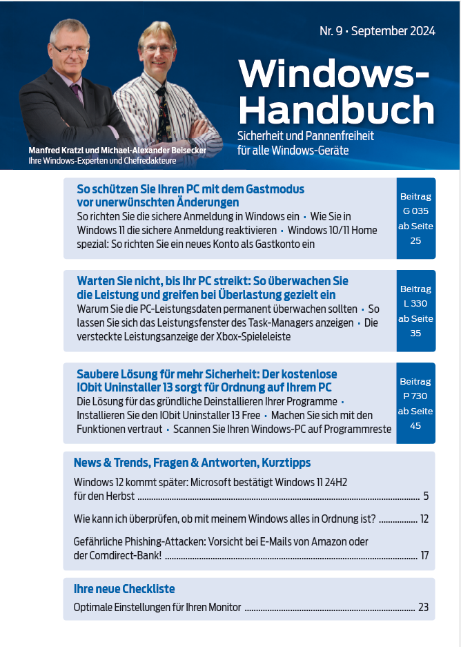 Titelbild Ausgabe  Nr. 09  | September 2024