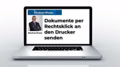 Dokumente per Rechtsklick an Drucker senden