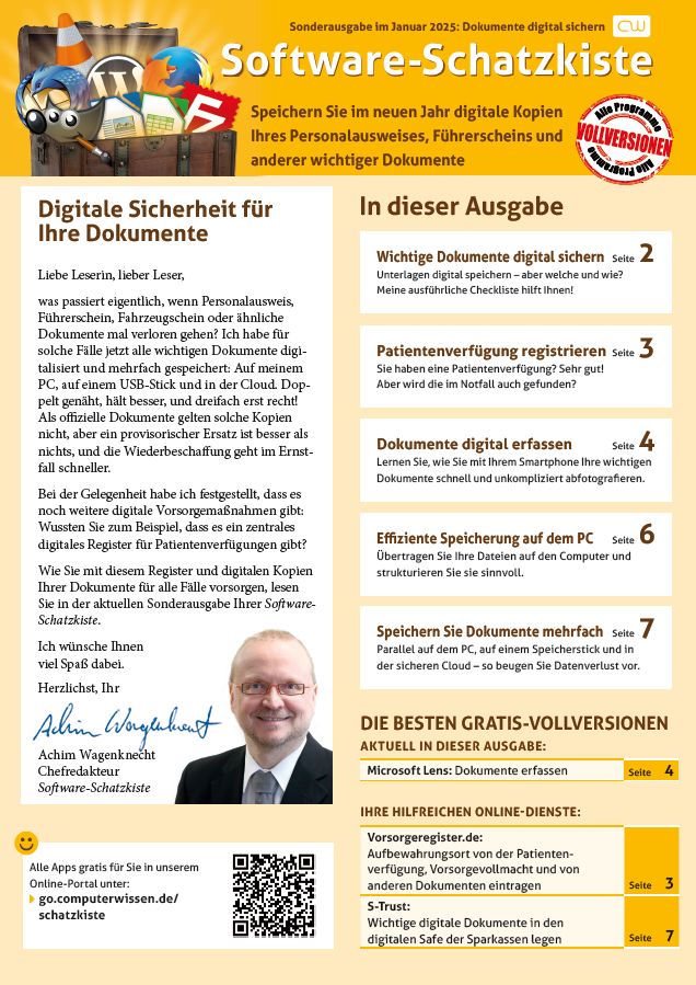 2025 – Software-Schatzkiste 01 Sonderausgabe-cover