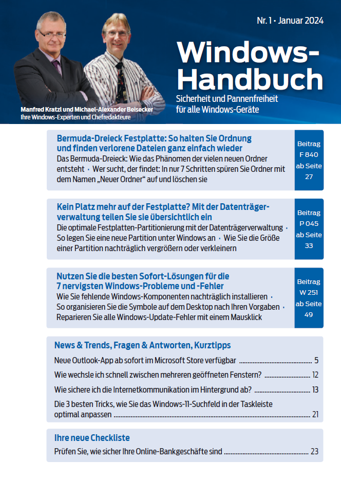 Titelbild Ausgabe  Nr. 1  | Januar 2025