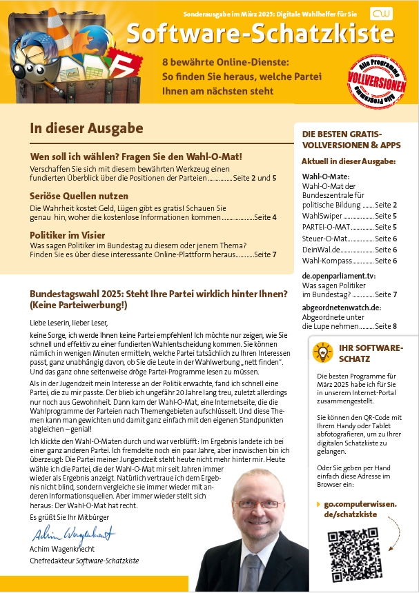2025 – Software-Schatzkiste 03 Sonderausgabe-cover