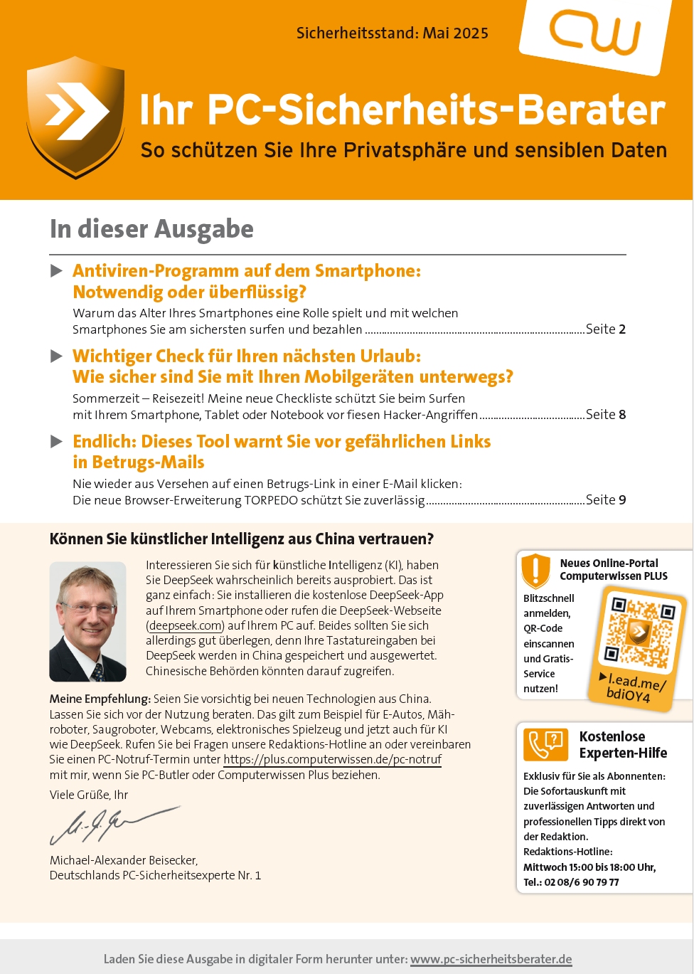 Titelbild Ausgabe  Nr. 05  | Mai 2025