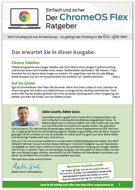 Der ChromeOS Flex Ratgeber Ausgabe 24 2025-cover