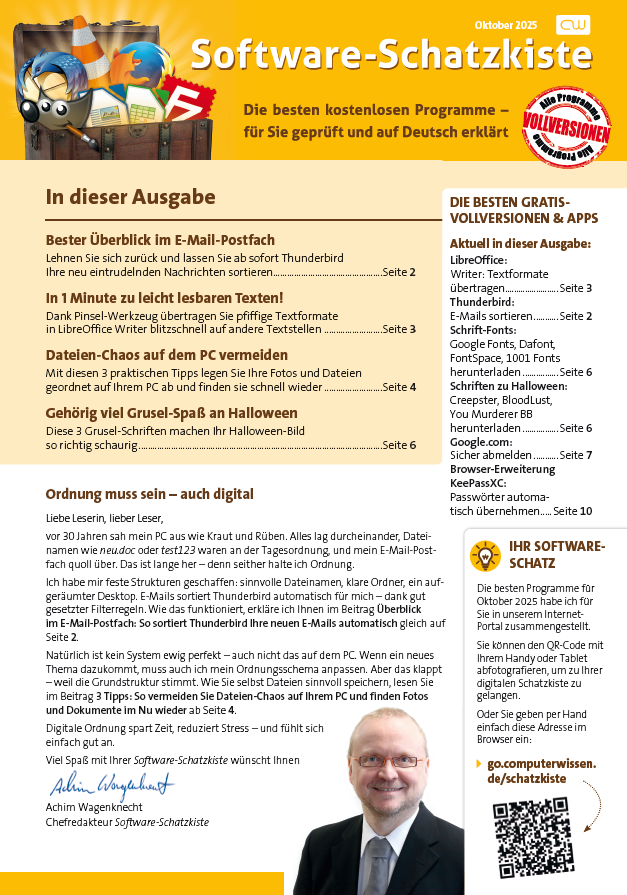Titelbild Ausgabe  Nr. 10  | Oktober 2025