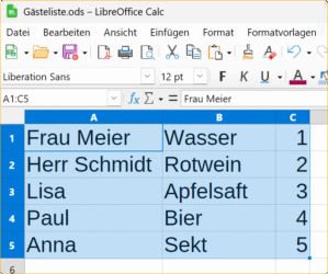 Geheim-Trick: Wie Sie in LibreOffice Calc die Reihenfolge einer Liste umkehren