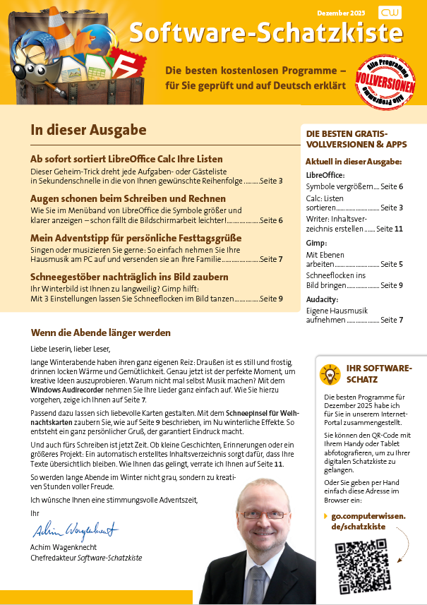 Titelbild Ausgabe  Nr. 12  | Dezember 2025