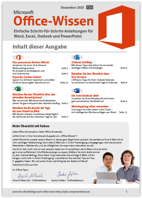 Titelbild Ausgabe  Nr. 12  | Dezember 2025