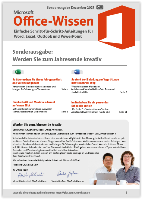 Titelbild Sonderausgabe  | Dezember 2025