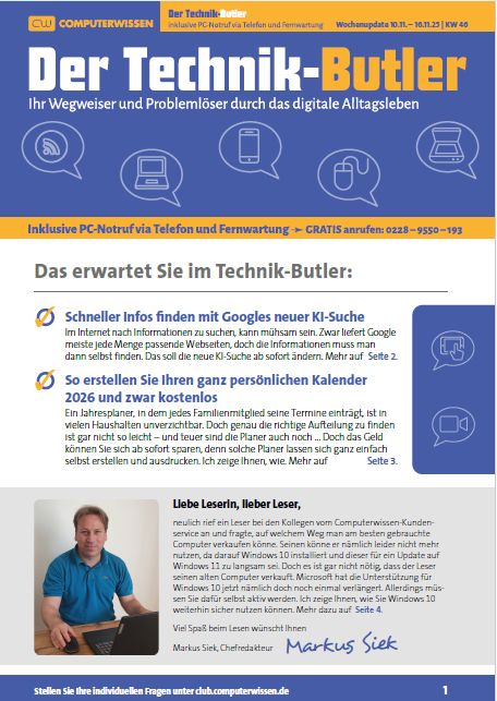 Titelbild Ausgabe  Nr. 46  | November 2025