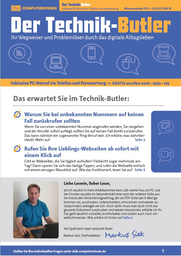 Titelbild Ausgabe  Nr. 47  | November 2025