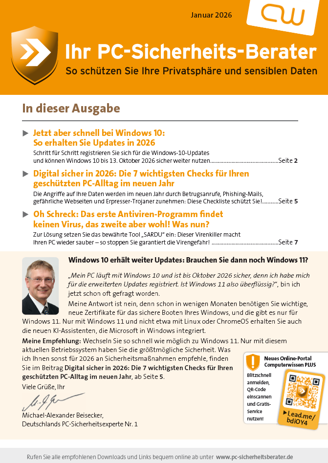 Titelbild Ausgabe  Nr. 1  | Januar 2026