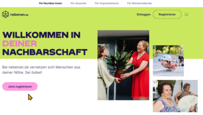 App-Tipp 4 – nebenan.de: Finden Sie neue Freunde direkt in Ihrer Nachbarschaft