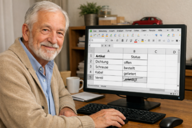 So streichen Sie in LiberOffice Calc Zellen schräg durch