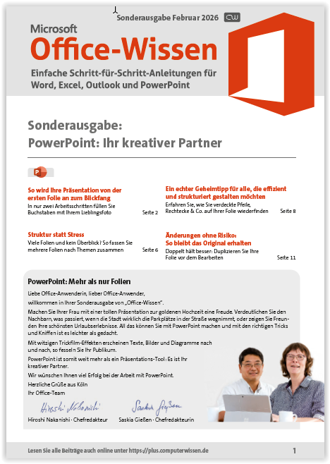 Titelbild Sonderausgabe  | Februar 2026