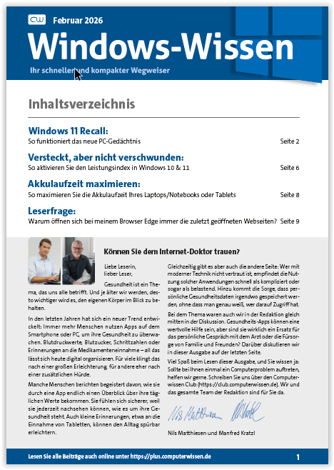 Titelbild Ausgabe  Nr. 02  | Februar 2026