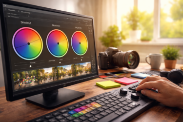 Farbabstimmung in Shotcut: Kino-Feeling mit drei Farbrädern