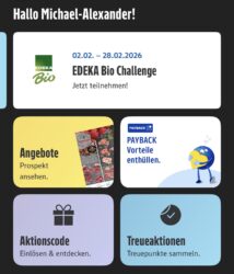 Bezahlmethode 3: Sammeln Sie PAYBACK-Punkte und sparen Sie mit der EDEKA-App