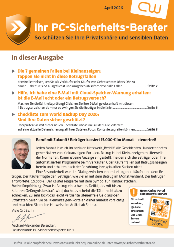 Titelbild Ausgabe  Nr. 4  | April 2026