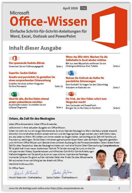 Titelbild Ausgabe  Nr. 04  | April 2026